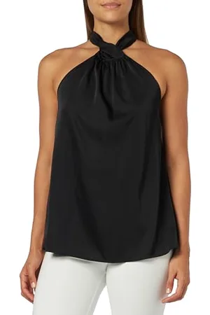 Pinko Torcello Top Satin Stretch Leg Koszula Damska Elegancki, , S