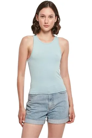 Build Your Brand Damski top damski Racer Back Top Oceanblue M, , M
