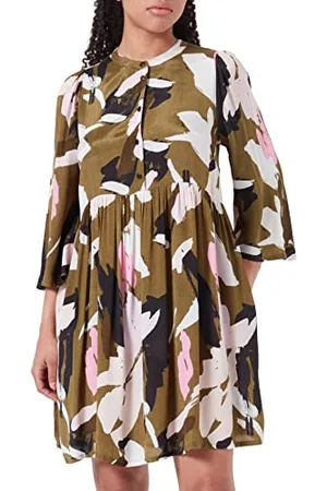 Kaffe Karosa Tunic Casual Dress Damska, Jaszczurka/Różowy/Graficzny nadruk, 32