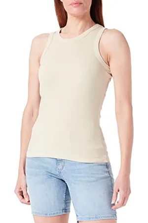 True Religion Damski True Tee T-Shirt, BEIGE, Regular, , XS