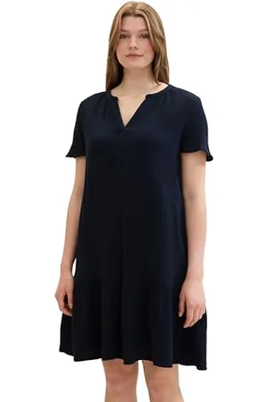 TOM TAILOR Damska sukienka Plussize krótka, , XL