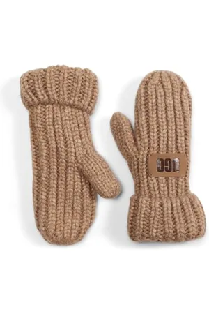UGG Chłopięce K Chunky Mitten, Camel, O/S, , Rozmiar uniwersalny