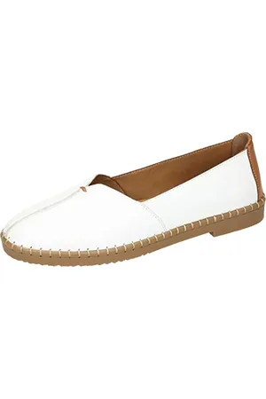 Manitu Damskie klapki 840080-03, białe, 36 EU, , 36 EU