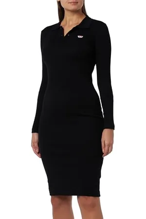 Diesel Sukienka D-RIBENNY-LS-D Abito Black Black Black M Damski, , M