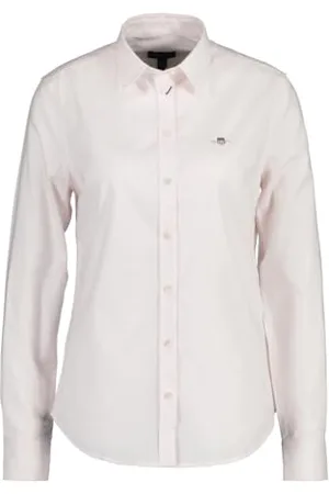 GANT Damska koszula Slim Stretch Oxford Stripe Klasyczna koszula, jasnoróżowa, standardowa, , 44