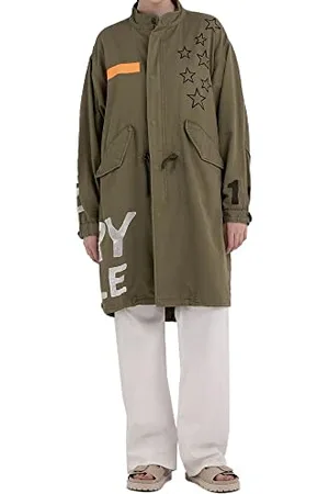 Replay Damski W7416 parka, 833 zielony wojskowy, M, , M