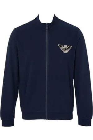 Emporio Armani Męska bluza z polaru z zamkiem błyskawicznym, , XL