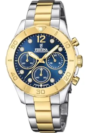 Festina Zegarek damski F20604/3 Boyfriend Obudowa ze stali nierdzewnej 316l Multi Pasek ze stali nierdzewnej 316l Multi, , bransoletka