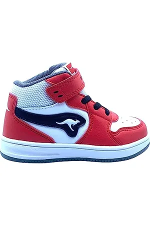KangaROOS K-CPI Kubuś EV Sneakersy chłopięce, uniseks, czerwone (Fiery Red/Jet Black, 23 EU, , 23 EU