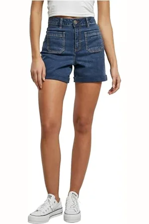 Urban classics Damskie szorty jeansowe w stylu vintage, , 29