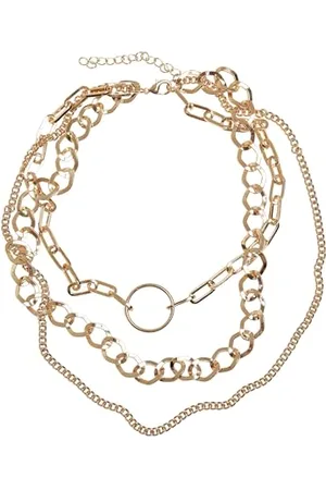 Urban classics Uniseks naszyjnik pierścionek layering Necklace złoty rozmiar