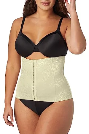 Maidenform Damska bielizna modelująca talię, wyszczuplająca brzuch z koronką, ultra mocny gorset kontrolny, @@, M