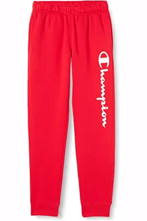 Champion Męskie Legacy Autentyczne Spodnie Powerblend Polar Logo Prążkowane Spodnie dresowe, , S