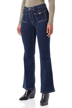 ONLY Onlpaola Hw Flared Pocket DNM EXT dżinsy damskie, , S x 30L
