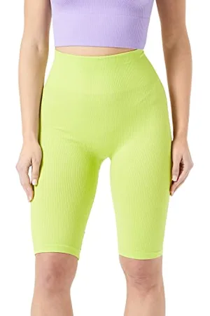 TheJoggConcept Damskie spodenki JCSAHANA Biker Shorts, 130550/Lime Punch, L, , L