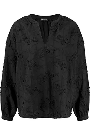 Taifun Damska bluzka 360316-11010, czarna, 46 (DE), , 46