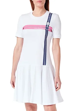 Moschino Damska sukienka o regularnym kroju z krótkim rękawem, , rozmiar 46, , 46