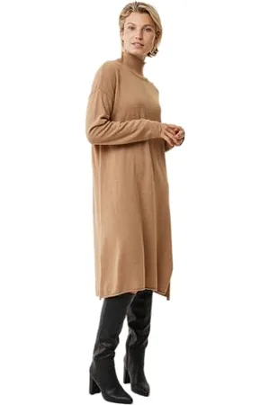 Mexx Damska sukienka z dzianiny Turtle Neck Casual Dress, , XL