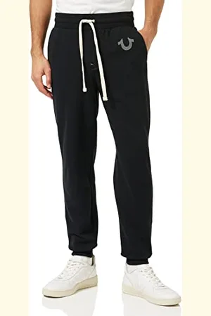 True Religion Męskie klasyczne spodnie dresowe z logo Jogger