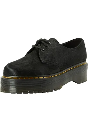 Dr. Martens 3 Eye Shoe, Płazy Unisex-Dorosły, Black Hair On, 37 EU, , 37 EU