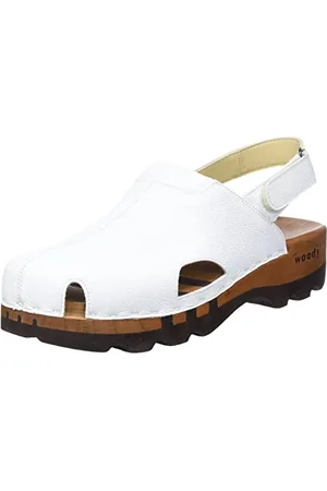 Woody Męskie buty drewniane Londyn, białe, 46 EU, , 46 EU