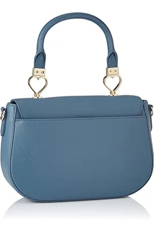 Moschino Damska torba na ramię Borsa Pu, niebieski denim, 18x26x7