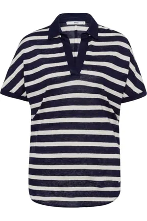 Brax Damska koszulka polo w stylu Clay Linen Stripe, , 36