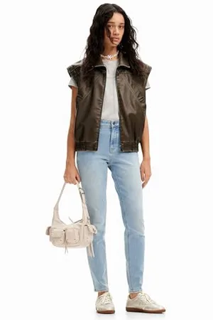 Desigual Denim_DELAWAR, bokserki damskie, niebieskie
