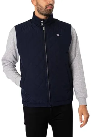 GANT Męska kamizelka puchowa Windcheater, Evening Blue, standardowa