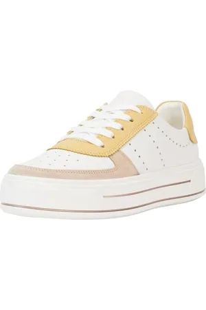 ARA Damskie buty typu sneaker Canberra, Shell, białe, waniliowe, 43 EU szerokie, , 43 EU Weit