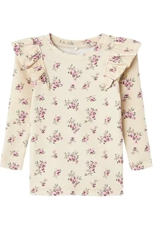 NAME IT Dziewczęca Nmfrline Ls XSL Top koszulka z długim rękawem, , 86