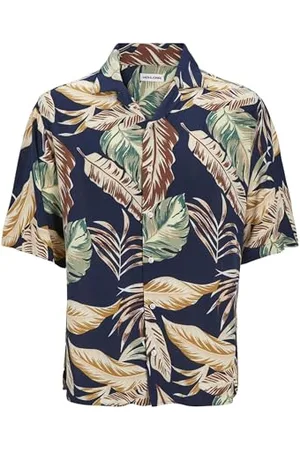 JACK & JONES Męska koszula o luźnym kroju, , M