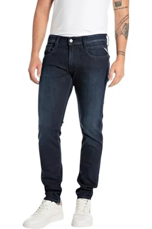 Replay Męskie dżinsy Anbass Powerstretch Denim, , 33W / 34L