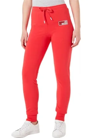Moschino Moschino Damskie spodnie Slim Fit Joggers, , 44 PL