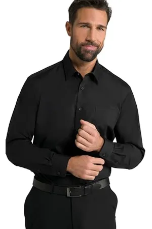 JP 1880 Męska, duże rozmiary, ponadgabarytowa, L-8XL, koszula, biznesowa, nie wymaga prasowania, kołnierz kent, długi rękaw, Comfort Fit, do 8XL 804890, , XL