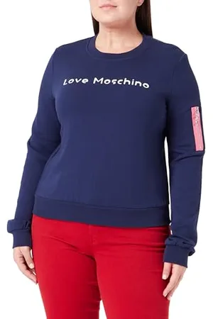 Moschino Damska bluza z długim rękawem o regularnym kroju, , 44
