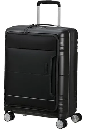 American Tourister American Tour Mistress Hello Cabin - Spinner S, rozszerzony bagaż podręczny, 55 cm, 39/45 L, czarny (Onyx Black)