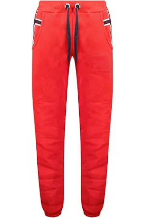 Geographical Norway Moovie męskie spodnie dresowe z nadrukiem w stylu swobodnym - wysokiej jakości odzież sportowa wygodna miękka - dres męski z bawełny, , S