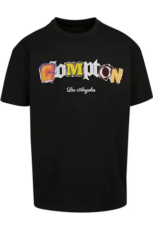 Mister Tee Unisex - dorosły Compton L.A. Oversize Tee T-Shirt, czarny, XXL