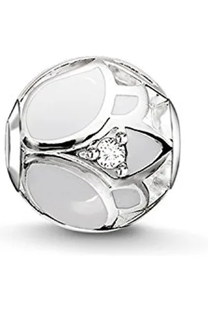 Thomas Sabo Damskie koraliki kwiat lotosu karma koraliki srebro wysokiej próby 925 cyrkonia biała K0205-041-14