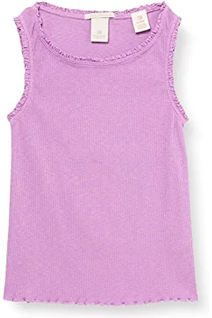 Scotch&Soda Organic Cotton Basic Rib Tank Top with Lace Edges T-Shirt Dziewczyny i Dziewczyny, , 4