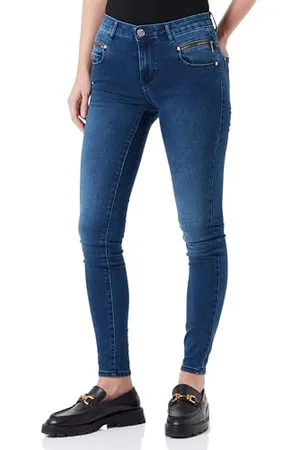 ONLY Onlroyal Reg Doub Zip Skinny DNM EXT dżinsy damskie, , (M) W / 32L