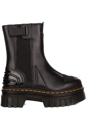 Dr. Martens Chelsea Boot, Płazy Kobieta, Czarny Frędzle Lux & Black Ajax & Black Soft Patent Pu, 37 EU, , 37 EU