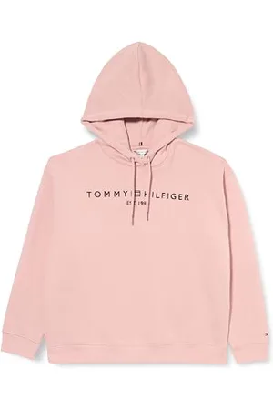 Tommy Hilfiger Damska bluza z kapturem CRV MDRN REG CORP LOGO WW0WW45446, różowa, 46, , 72