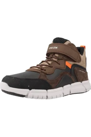 Geox Chłopcy J Flexyper Boy B ABX Ankle Boot, Kawa kasztanowa, 30 EU