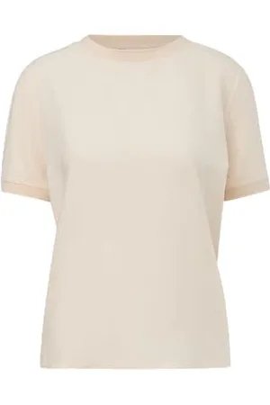 Comma, T-shirt z wiskozy, , 36