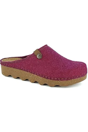 Inblu Kapcie damskie ECOFRIENDS ze skórzaną wkładką, zimowe kapcie z wysuwaną wkładką35/41, , 36 EU, , 36 EU