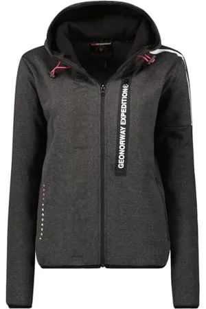 Geographical Norway Freestyle Damska bluza z kapturem z kieszeniami kangur - Ciepła bluza z długim rękawem - Damska kurtka z kapturem Wiosna Lato Jesień Zima ( M), , M