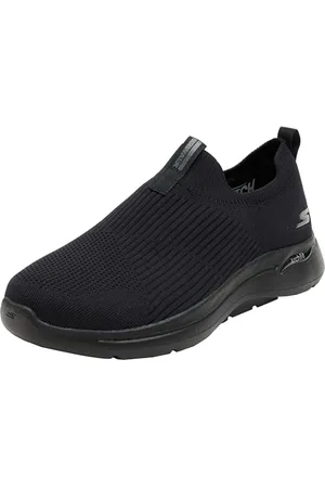 Skechers Idź Walk Arch Fit Iconic buty do chodzenia, Czarne wykończenie tekstylne, 42 EU