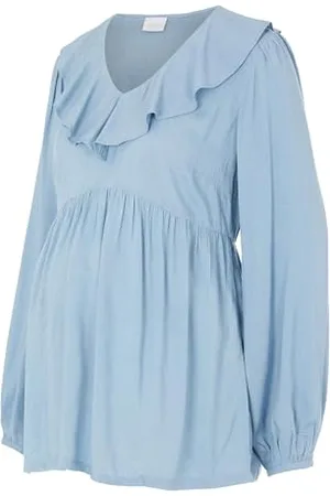 Mama;licious Bestseller a/s MLMERCY L/S Frill Top A. koszulka z długim rękawem, , S